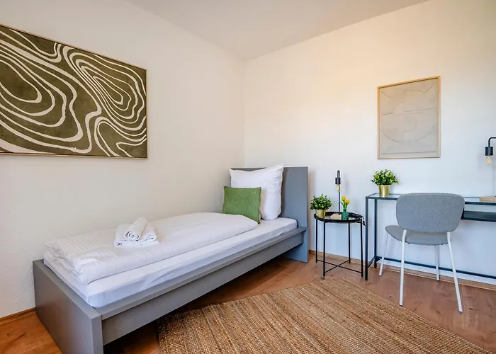 Kurzzeitglueck Mh04 I 24h Self Check - In I Wlan Apartmán Mülheim an der Ruhr